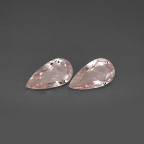 캐럿 천연 라이트 핑크 모가나이트 보석, 배 모양, 8.6×4.4 mm, VVS