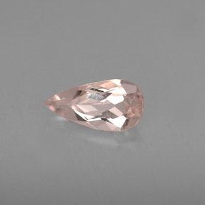 0.57캐럿 천연 라이트 핑크 모가나이트, 배 모양, 8.3×4.3 mm, VVS-VS