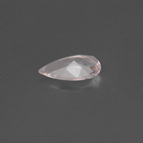 0.45캐럿 천연 라이트 핑크 모가나이트, 배 모양, 7.4×4.3 mm, VVS-VS