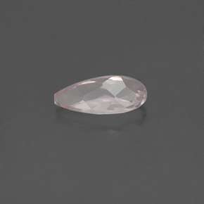 0.66캐럿 천연 라이트 핑크 모가나이트, 배 모양, 8.2×4.2 mm, VVS