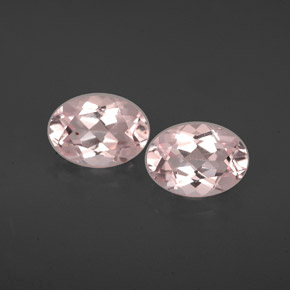 캐럿 천연 라이트 핑크 모가나이트 보석, 타원형 컷, 7.1×5 mm, VVS-VS