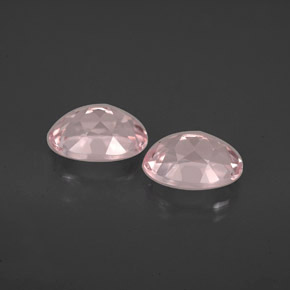 캐럿 천연 라이트 핑크 모가나이트 보석, 타원형 컷, 7.1×5 mm, VVS-VS