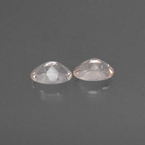 캐럿 천연 라이트 핑크 모가나이트 보석, 타원형 컷, 6.9×5 mm, VVS-VS