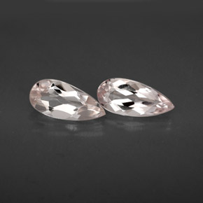 캐럿 천연 라이트 핑크 모가나이트 보석, 배 모양, 9.1×4.3 mm, VVS