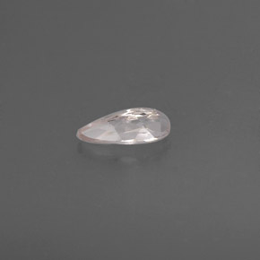 0.76캐럿 천연 라이트 핑크 모가나이트, 배 모양, 9.2×4.2 mm, VVS