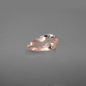 0.59캐럿 천연 라이트 핑크 모가나이트, 배 모양, 9×4.4 mm, VVS