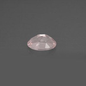 0.76캐럿 천연 라이트 핑크 모가나이트, 타원형 컷, 7×5 mm, VVS