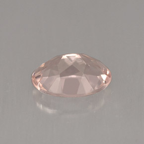 0.71캐럿 천연 라이트 핑크 모가나이트, 타원형 컷, 7.1×5 mm, VVS-VS
