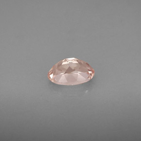 0.76캐럿 천연 라이트 핑크 모가나이트, 타원형 컷, 7.1×5 mm, VVS-VS