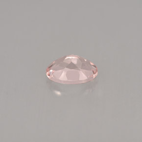 0.73캐럿 천연 라이트 핑크 모가나이트, 타원형 컷, 7.1×5.1 mm, VVS-VS