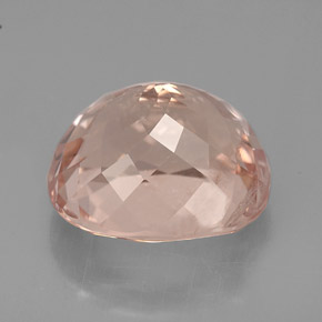 7.50캐럿 천연 살몬 모가나이트, 쿠션 컷, 12.7×11.1 mm, VS-SI