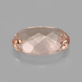 4.16캐럿 천연 라이트 핑크 모가나이트, 타원형 컷, 13×9.1 mm, VVS
