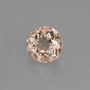1.20캐럿 천연 살몬 모가나이트, 라운드 컷, 6.47 mm, VS