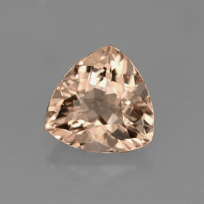 1.94캐럿 천연 살몬 모가나이트, 트릴리언, 8.6×8.4 mm, VS
