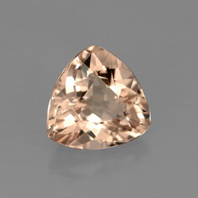 1.94캐럿 천연 살몬 모가나이트, 트릴리언, 8.6×8.4 mm, VS