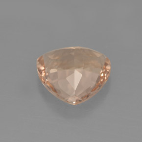 1.94캐럿 천연 살몬 모가나이트, 트릴리언, 8.6×8.4 mm, VS