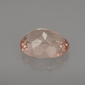 2.29캐럿 천연 살몬 모가나이트, 타원형 컷, 9.7×7.8 mm, VVS-VS