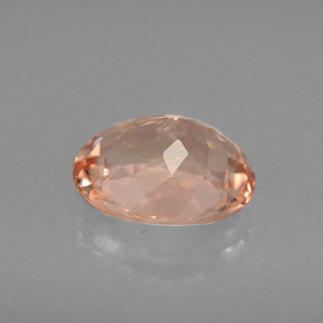 1.51캐럿 천연 살몬 모가나이트, 타원형 컷, 8.5×6.9 mm, VVS-VS