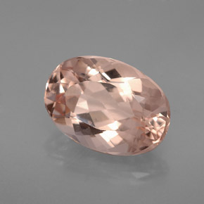 3.22캐럿 천연 살몬 모가나이트, 타원형 컷, 11.7×8.2 mm, VVS-VS