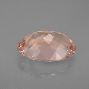 3.22캐럿 천연 살몬 모가나이트, 타원형 컷, 11.7×8.2 mm, VVS-VS