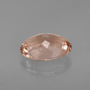 2.19캐럿 천연 살몬 모가나이트, 타원형 컷, 10.2×7.6 mm, VVS-VS