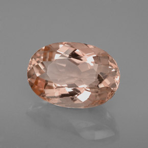 2.73캐럿 천연 살몬 모가나이트, 타원형 컷, 10.9×7.7 mm, VVS-VS