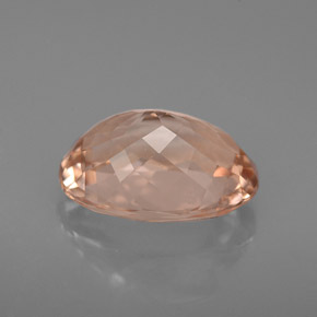 2.73캐럿 천연 살몬 모가나이트, 타원형 컷, 10.9×7.7 mm, VVS-VS