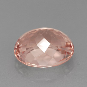 2.79캐럿 천연 살몬 모가나이트, 타원형 컷, 9.8×8.2 mm, VVS-VS