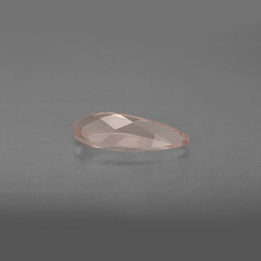 0.74캐럿 천연 라이트 핑크 모가나이트, 배 모양, 10.2×4.2 mm, VS