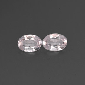 캐럿 천연 라이트 핑크 모가나이트 보석, 타원형 컷, 7.1×5 mm, VVS-VS