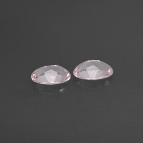 캐럿 천연 라이트 핑크 모가나이트 보석, 타원형 컷, 7.1×5 mm, VVS-VS