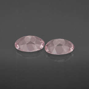 캐럿 천연 라이트 핑크 모가나이트 보석, 타원형 컷, 7×5.1 mm, VVS-VS
