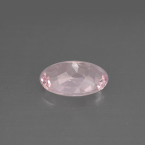 1.27캐럿 천연 라이트 핑크 모가나이트, 타원형 컷, 8.8×5.8 mm, VS