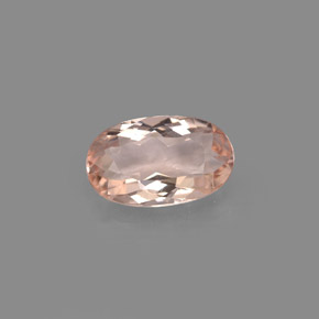 1.17캐럿 천연 라이트 핑크 모가나이트, 타원형 컷, 9.2×5.6 mm, VVS-VS