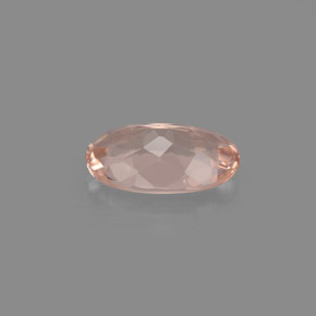 1.17캐럿 천연 라이트 핑크 모가나이트, 타원형 컷, 9.2×5.6 mm, VVS-VS