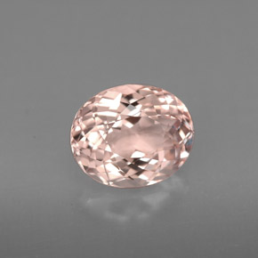 1.86캐럿 천연 라이트 핑크 모가나이트, 타원형 컷, 8.7×7.1 mm, VS