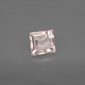 1.42캐럿 천연 라이트 핑크 모가나이트, 바게트, 6.6×6.2 mm, VVS