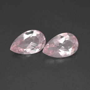 캐럿 천연 라이트 핑크 모가나이트 보석, 배 모양, 8.6×5.6 mm, VVS-VS