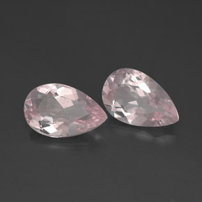 캐럿 천연 라이트 핑크 모가나이트 보석, 배 모양, 8.6×5.6 mm, VVS-VS