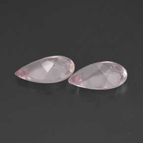 캐럿 천연 라이트 핑크 모가나이트 보석, 배 모양, 8.6×5.6 mm, VVS-VS