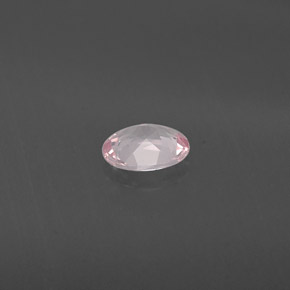 0.54캐럿 천연 라이트 핑크 모가나이트, 타원형 컷, 6.2×5.2 mm, VVS-VS