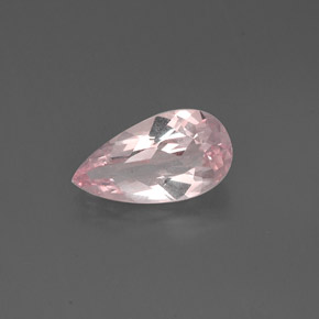 1.21캐럿 천연 라이트 핑크 모가나이트, 배 모양, 10.5×5.7 mm, VVS-VS