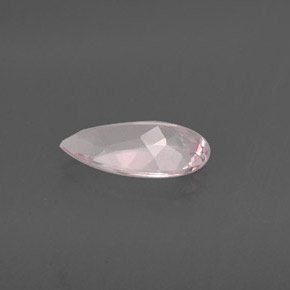 1.21캐럿 천연 라이트 핑크 모가나이트, 배 모양, 10.5×5.7 mm, VVS-VS