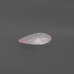 0.67캐럿 천연 라이트 핑크 모가나이트, 배 모양, 9.1×4.9 mm, VVS-VS