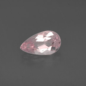 1.25캐럿 천연 라이트 핑크 모가나이트, 배 모양, 9.7×5.6 mm, VVS-VS