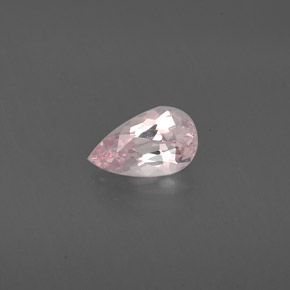 0.73캐럿 천연 라이트 핑크 모가나이트, 배 모양, 8×4.8 mm, VVS-VS