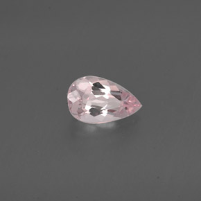 0.73캐럿 천연 라이트 핑크 모가나이트, 배 모양, 8×4.8 mm, VVS-VS