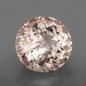6.79캐럿 천연 라이트 핑크 모가나이트, 타원형 컷, 11.7×11.4 mm, VVS-VS