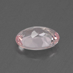 0.88캐럿 천연 라이트 핑크 모가나이트, 타원형 컷, 7.5×5.7 mm, IF