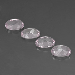 캐럿 천연 라이트 핑크 모가나이트 보석, 타원형 컷, 7.1×5.1 mm, VVS